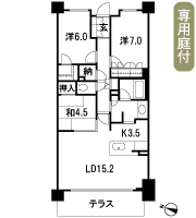 Floor: 3LDK + WIC + N, the occupied area: 83.07 sq m, Price: 30.4 million yen