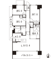 Floor: 4LDK, occupied area: 83.24 sq m, Price: 35.3 million yen