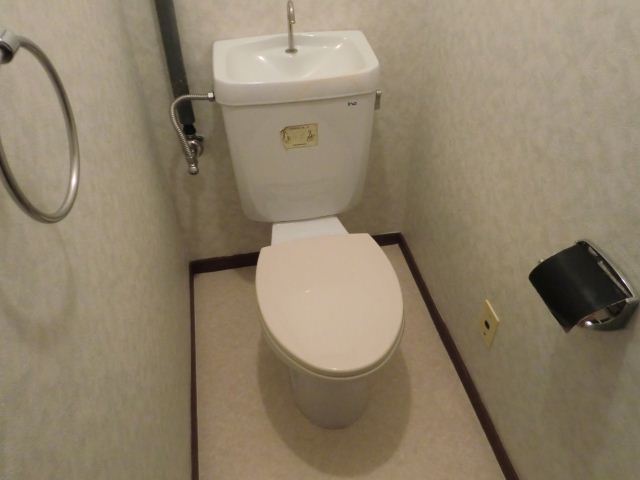 Toilet. With electrical outlet! 