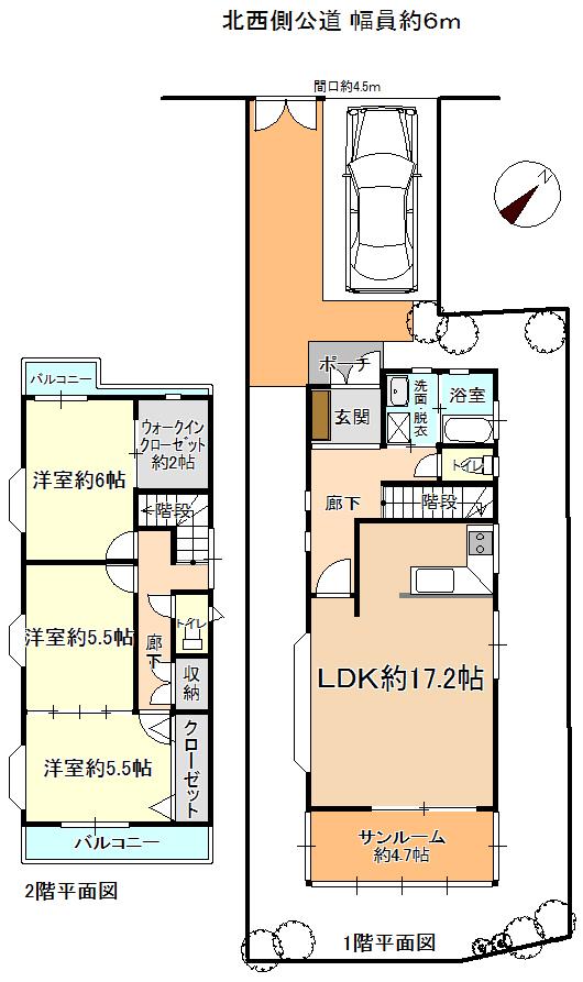 Floor plan. 37,800,000 yen, 3LDK + S (storeroom), Land area 162.64 sq m , Building area 93.68 sq m