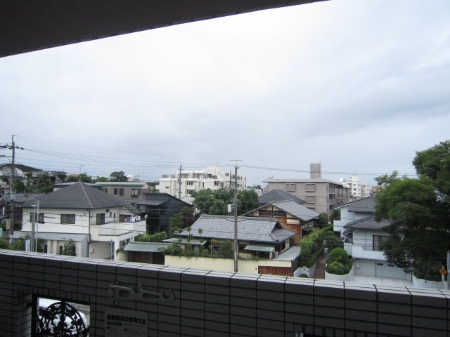 Balcony. The view from the veranda