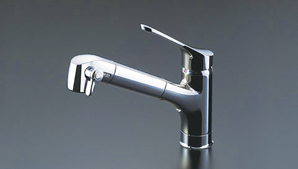 Kitchen.  [Water purifier with a shower mixing faucet] Faucet types with a water purifier that can be used with confidence. Sink if pulled out the shower head can also be cleaned up every nook and corner (same specifications)