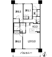 Floor: 3LDK, occupied area: 75.63 sq m, Price: TBD