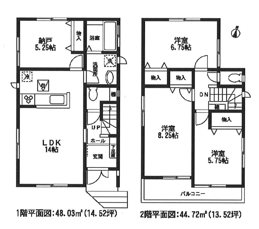Floor plan. 30,900,000 yen, 3LDK + S (storeroom), Land area 100.04 sq m , Building area 92.75 sq m