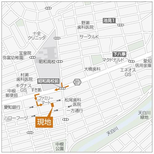 Local guide map. Detail view