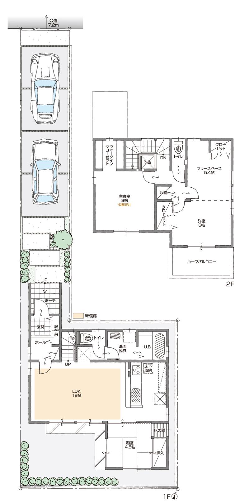 Floor plan. (C Building), Price 38,500,000 yen, 3LDK+2S, Land area 143.44 sq m , Building area 103.53 sq m