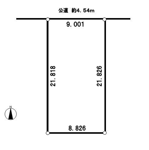 Compartment figure. Land price 58,800,000 yen, Land area 194.5 sq m