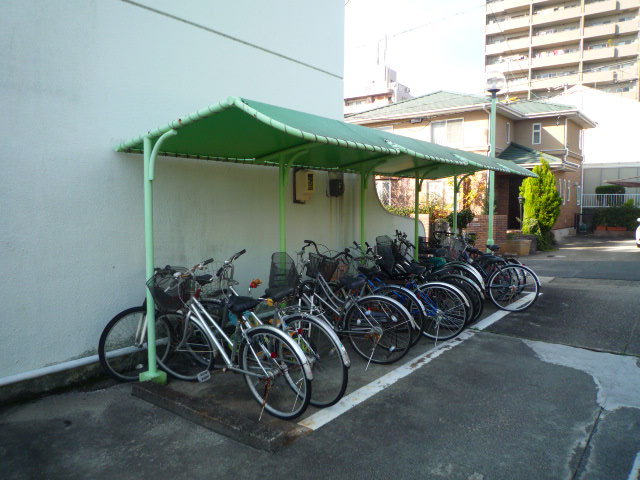 Other common areas. Bicycle parking lot (with a roof)
