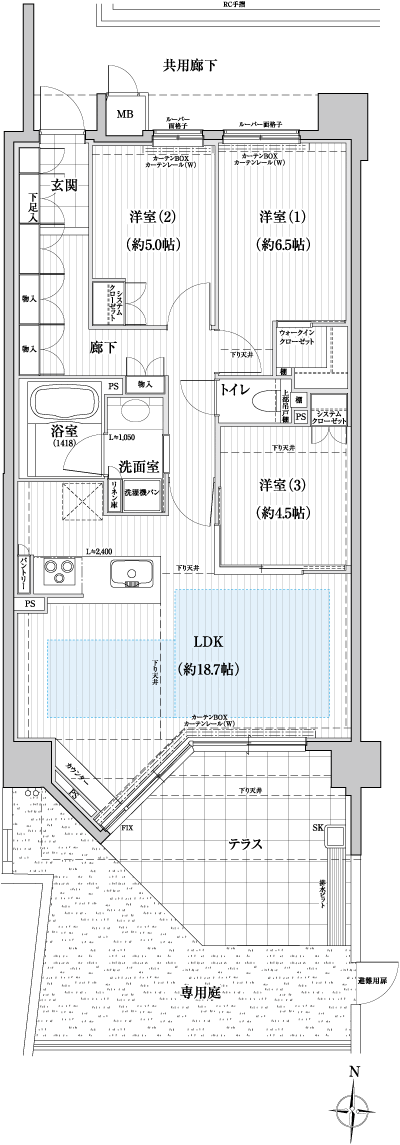 Floor: 3LDK, occupied area: 79.53 sq m