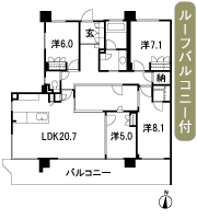 Floor: 4LDK, occupied area: 110.63 sq m