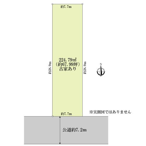 Compartment figure. Land price 71,040,000 yen, Land area 224.79 sq m