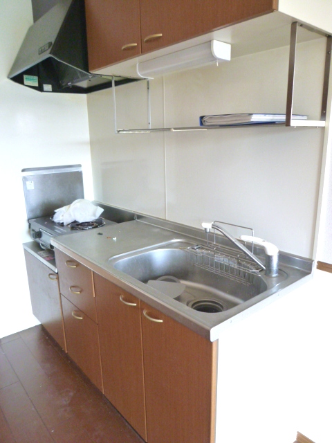 Kitchen. Gas two-burner stove installation Allowed ☆ 