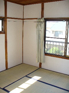 Living and room. Sunny pleasant Japanese-style room