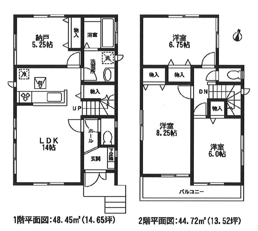 Floor plan. 30,900,000 yen, 3LDK + S (storeroom), Land area 100.2 sq m , Building area 93.17 sq m