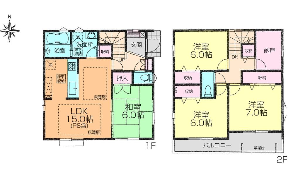 Floor plan. (4 Building), Price 45,900,000 yen, 4LDK+S, Land area 110.5 sq m , Building area 103.51 sq m