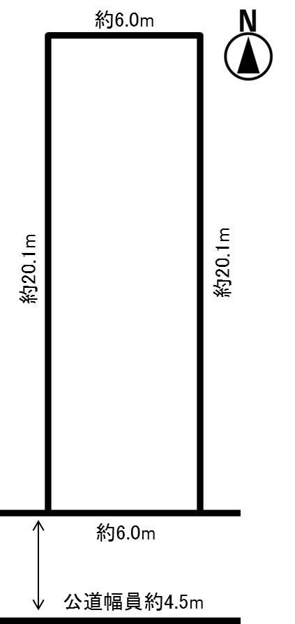 Compartment figure. Land price 43,800,000 yen, Land area 120.64 sq m