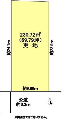 Compartment figure. Land price 65 million yen, Land area 230.72 sq m