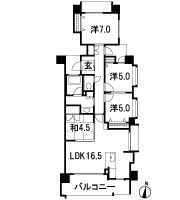 Floor: 4LDK, occupied area: 85.49 sq m, Price: 39.3 million yen