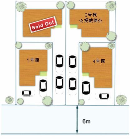 Compartment figure. 21.9 million yen, 4LDK, Land area 128.46 sq m , Building area 95.64 sq m