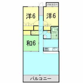 Floor plan. 3LDK, Price 19,800,000 yen, Occupied area 78.01 sq m , Balcony area 13.2 sq m
