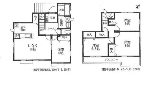 Floor plan. (B section), Price 25,800,000 yen, 4LDK, Land area 145.64 sq m , Building area 100.62 sq m