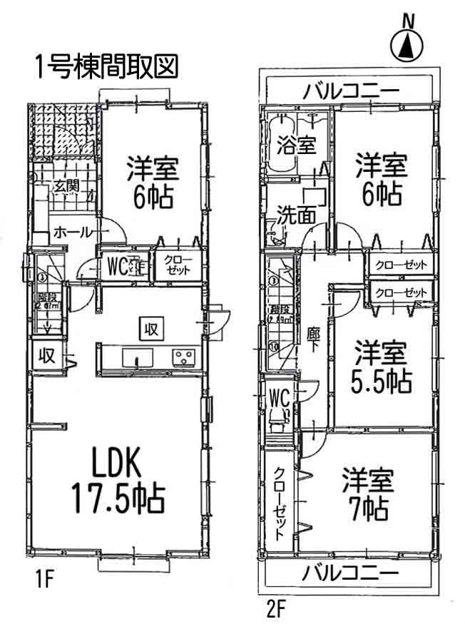 Floor plan. 36,800,000 yen, 4LDK, Land area 184.03 sq m , Building area 101.04 sq m