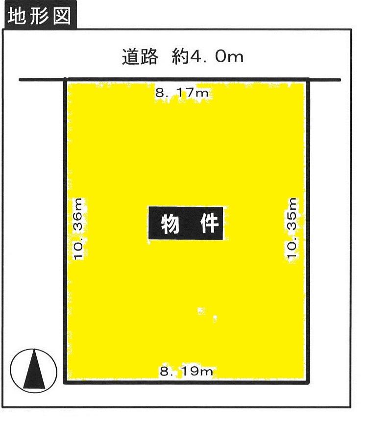 Compartment figure. Land price 9.8 million yen, Land area 84.79 sq m shaping land