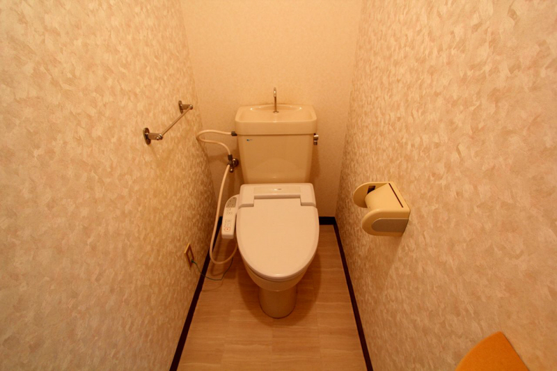 Toilet. Toilet is with a bidet.