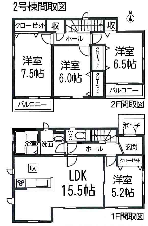 Floor plan. 26,800,000 yen, 4LDK, Land area 121.77 sq m , Building area 96.9 sq m