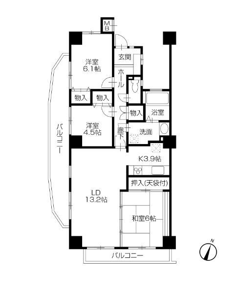 Floor plan. 3LDK, Price 12,980,000 yen, We become occupied area 77.7 sq m floor plan. Please confirm.