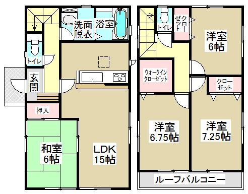 Floor plan. 30,900,000 yen, 4LDK, Land area 200.38 sq m , Building area 200.38 sq m