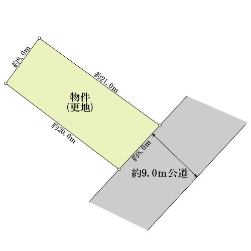 Compartment figure. Land price 19 million yen, Land area 173 sq m