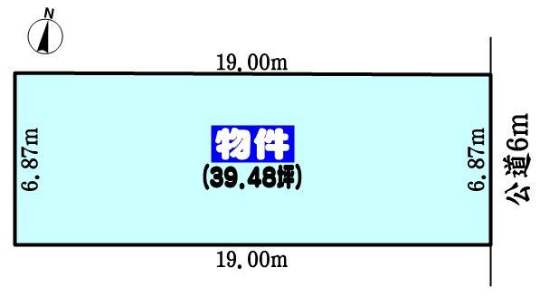 Compartment figure. Land price 12.2 million yen, Land area 130.53 sq m