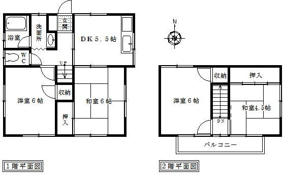 Floor plan. 8.8 million yen, 4DK, Land area 101.43 sq m , Building area 65.21 sq m