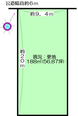 Compartment figure. Land price 14.9 million yen, No land area 188 sq m building conditions