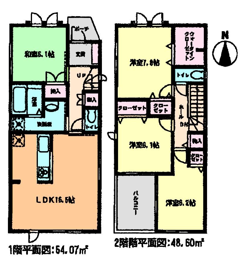 Floor plan. (3 Building), Price 24,800,000 yen, 4LDK, Land area 134.61 sq m , Building area 102.67 sq m