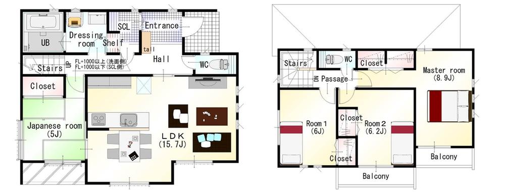 Floor plan. 32,800,000 yen, 4LDK, Land area 170.95 sq m , It features're taking a lot of building area 100.98 sq m storage