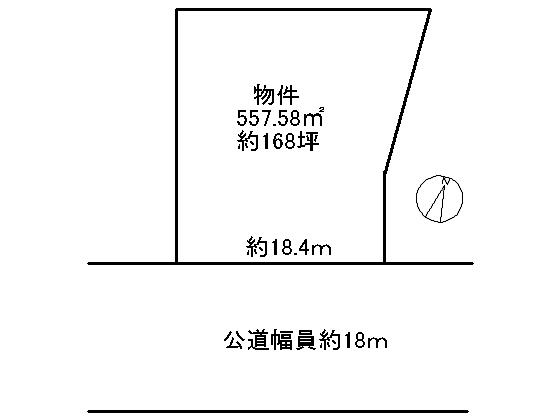 Compartment figure. Land price 69 million yen, Land area 557.67 sq m