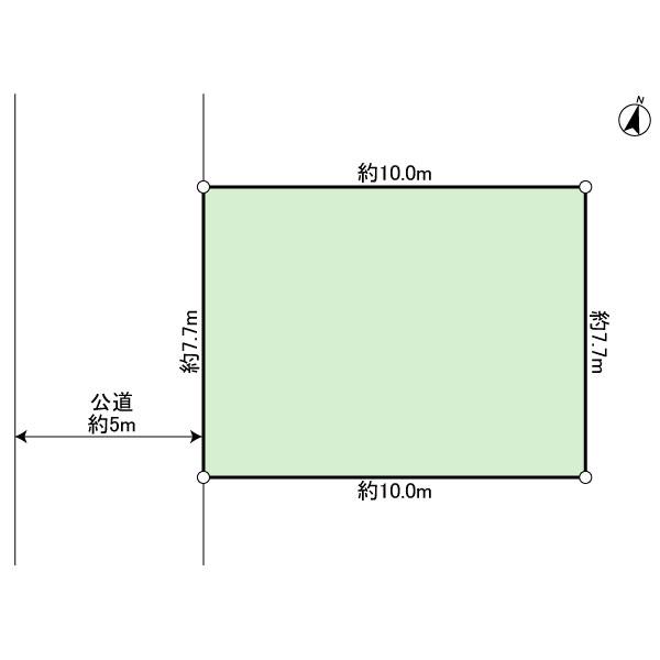 Compartment figure. Land price 9.4 million yen, Land area 77.16 sq m