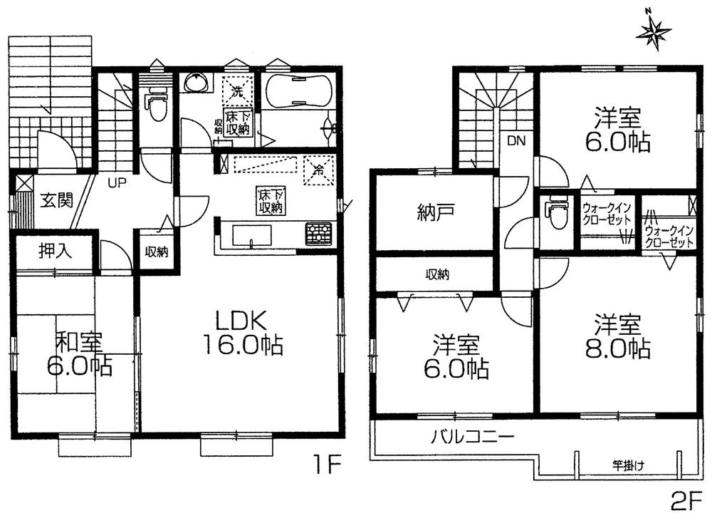 Floor plan. 35,900,000 yen, 4LDK + S (storeroom), Land area 188.2 sq m , Building area 107.65 sq m