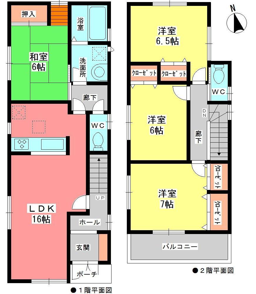 Floor plan. 27,800,000 yen, 4LDK, Land area 131.11 sq m , Building area 99.23 sq m