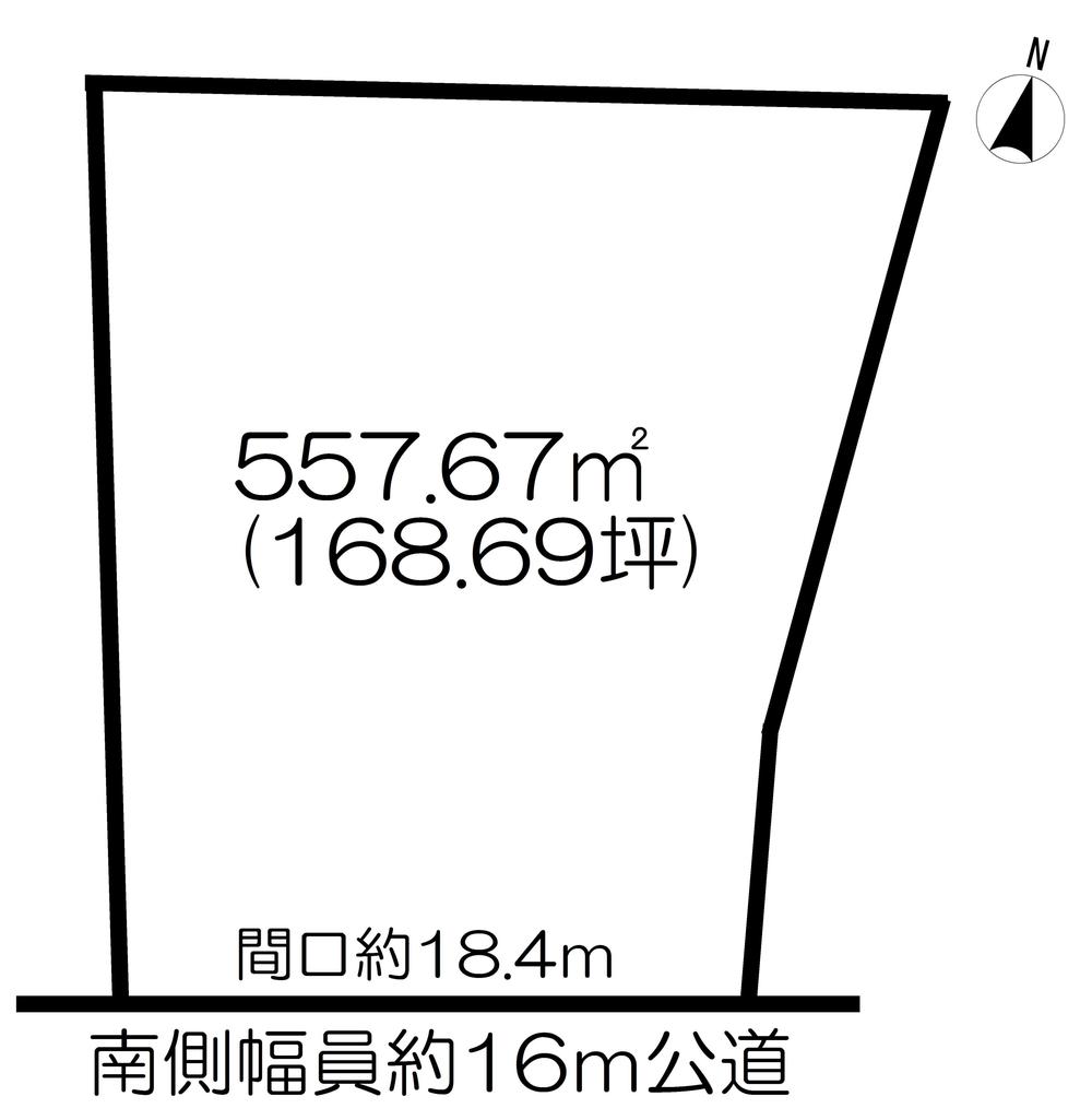 Compartment figure. Land price 69 million yen, Land area 557.67 sq m
