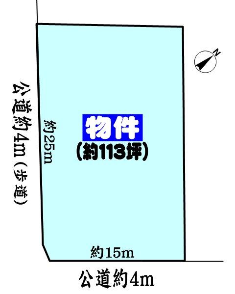 Compartment figure. Land price 23.8 million yen, Land area 409 sq m