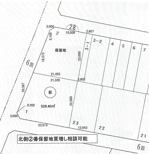 Compartment figure. Land price 51,150,000 yen, Land area 528.4 sq m