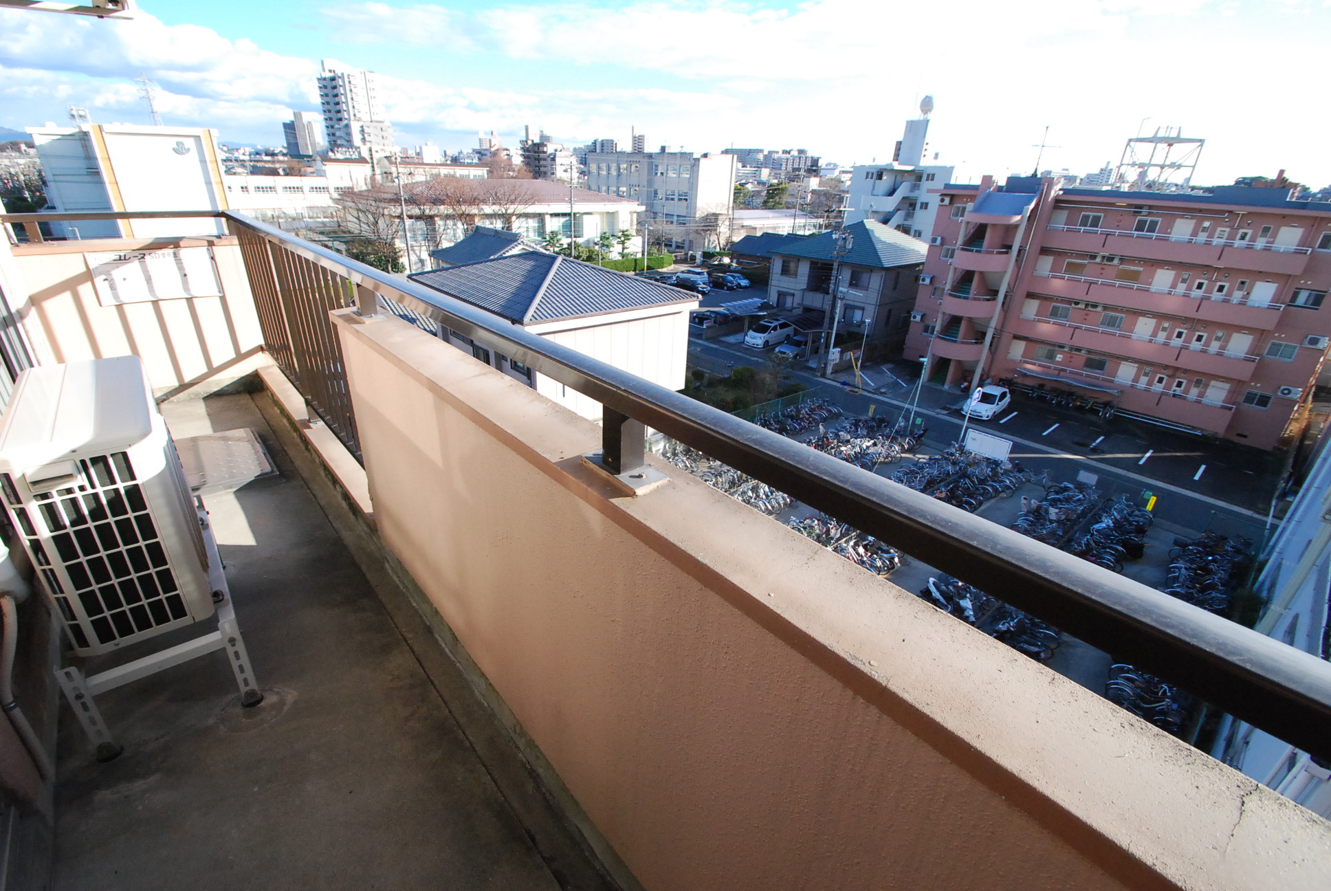 Balcony. Facing south in sunny