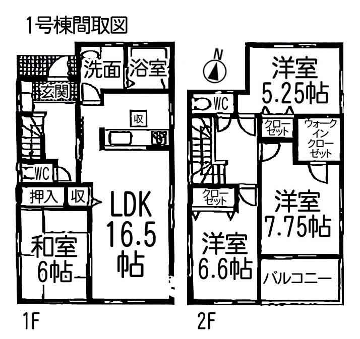 Floor plan. 30,800,000 yen, 4LDK, Land area 133.61 sq m , Building area 105.37 sq m