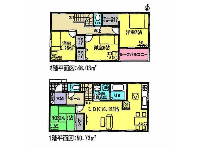 Floor plan. 29.5 million yen, 4LDK, Land area 140.72 sq m , Building area 98.76 sq m floor plan