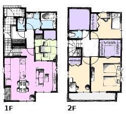 Floor plan. 40 million yen, 4LDK, Land area 165.7 sq m , Building area 105.25 sq m