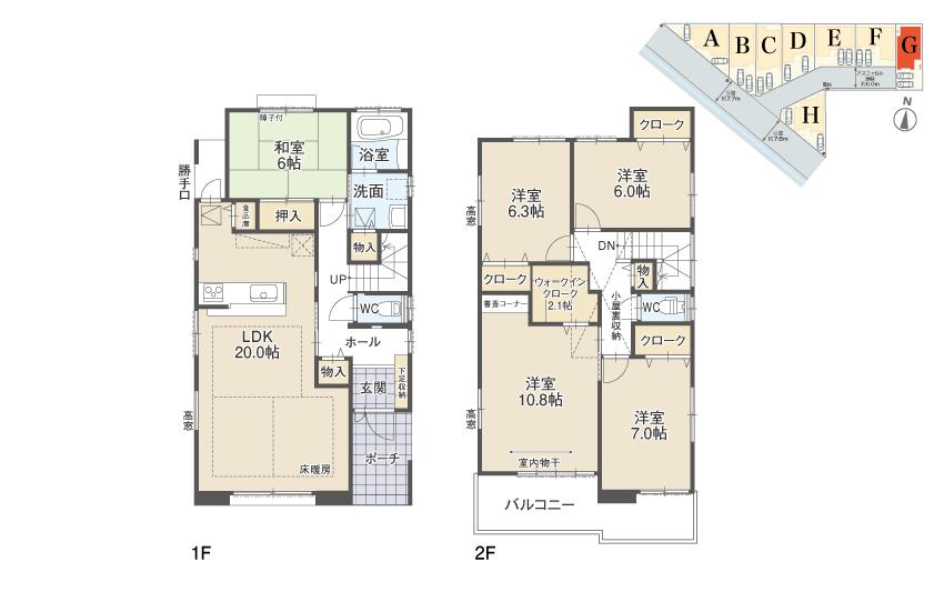 Floor plan. City Bus "Seko Shinmei" stop up to 200m