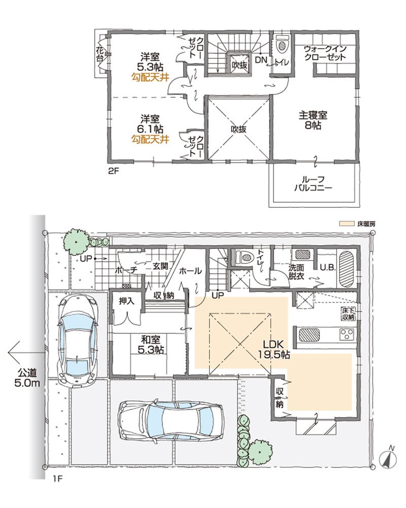 Floor plan. (C Building), Price 39,700,000 yen, 4LDK+S, Land area 137.18 sq m , Building area 110.14 sq m